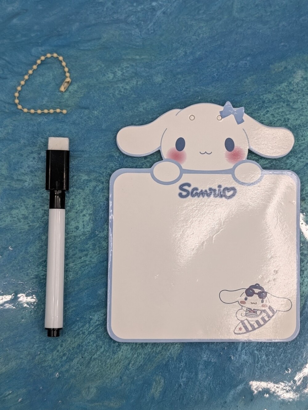 Sanrio Cinnamoroll Mini Weekly Dry Erase Schedule Memo Board w/ Marker, NEW